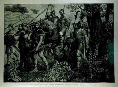 Conception pour la tapisserie de Windsor : Les hommes du Kent marchant devant l