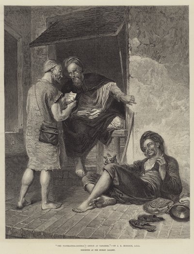 Le bureau du maître de poste à Tanger - John Evan Hodgson