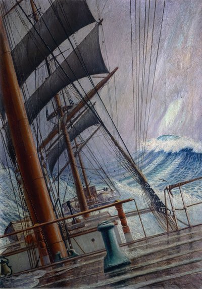 Scène sur le pont de 