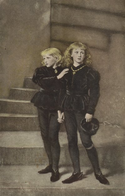 Les deux princes Édouard et Richard dans la tour - John Everett Millais