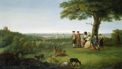 One Tree Hill, Greenwich, avec Londres au loin, 1779 - John Feary