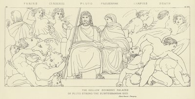 Furies, Cerbère, Pluton, Proserpine, Harpies, Mort - John Flaxman