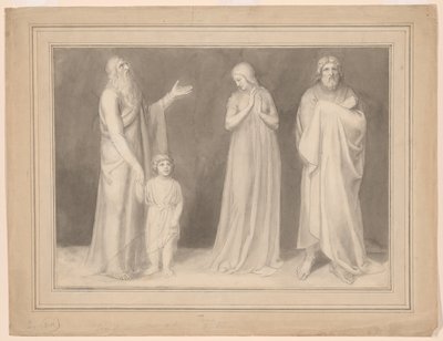 Hannah présente Samuel à Eli - John Flaxman