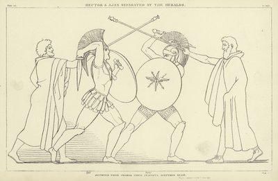 Hector et Ajax séparés par les hérauts - John Flaxman