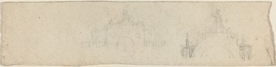 Études pour une arche triomphale surmontée de Britannia [recto et verso] - John Flaxman