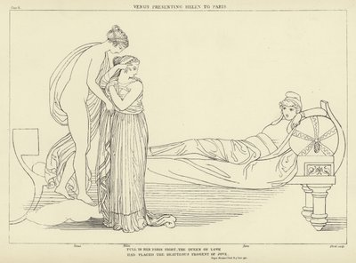 Vénus présentant Hélène à Paris - John Flaxman