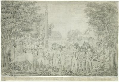 Les Britanniques remettant leurs armes au général Washington après leur défaite à Yorktown en Virginie, octobre 1781 - John Francis Renault