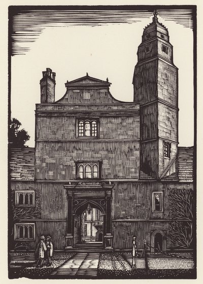Cambridge : Caius (gravure sur bois) - John Frederick Greenwood