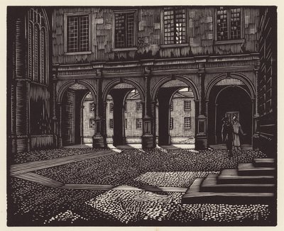 Cambridge : Peterhouse (gravure sur bois) - John Frederick Greenwood