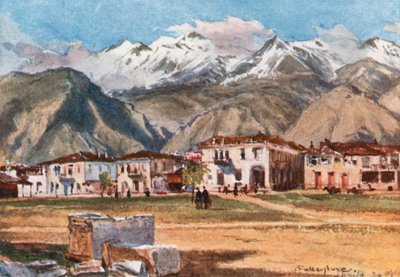 Sparte et le mont Taygète - John Fulleylove