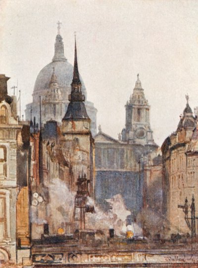 Cathédrale Saint-Paul, depuis Ludgate Circus - John Fulleylove