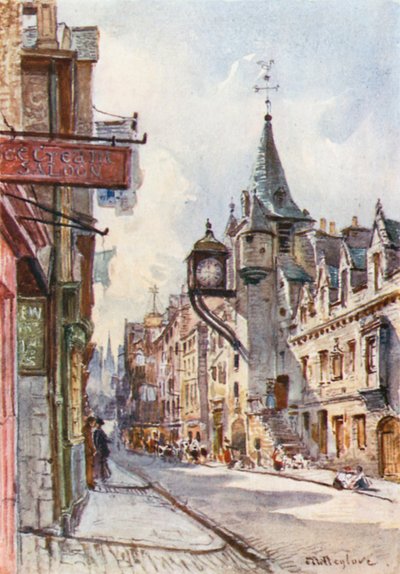 Le Canongate Tolbooth, vue vers l