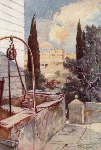 La Porte Dorée, depuis le Jardin de Gethsémani - John Fulleylove