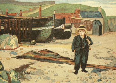 Garçon pêcheur - John George (after) Sowerby