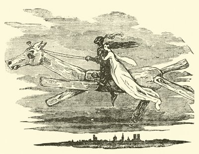 Don Quichotte sur le cheval enchanté - John Gilbert