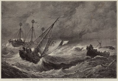 Le bateau de sauvetage de Ramsgate, matin après une forte tempête, le temps se modère - John Greenaway