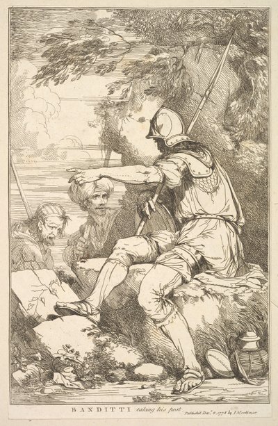 Banditti prenant son poste - John Hamilton Mortimer