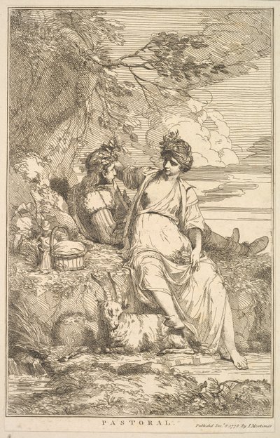 Pastorale des Quinze Eaux-fortes dédiées à Sir Joshua Reynolds, 8 décembre 1778 - John Hamilton Mortimer