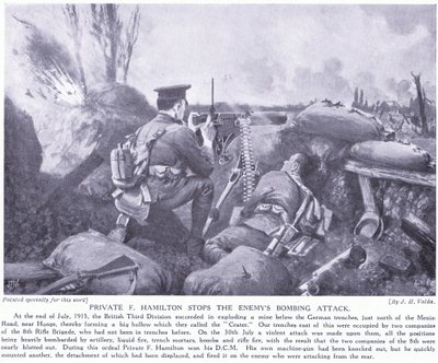 Le soldat F Hamilton récompensé par le DCM pour avoir arrêté l