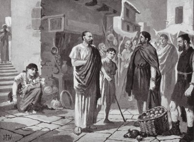 Colonisateurs romains commerçant avec les Daces indigènes - John Harris Valda