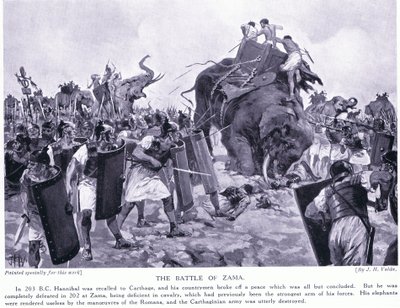 La bataille de Zama 203 av. J.-C. - John Harris Valda