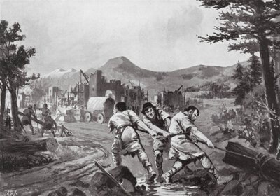 Montagnards valaques fondant une ville, neuvième siècle - John Harris Valda