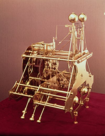 Harrison Numéro 1, la première horloge de navigation, c.1735 (vue arrière) - John Harrison