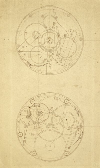 Le mouvement de H.4, un chronomètre de longitude conçu et dessiné par John Harrison, c.1760-72 - John Harrison
