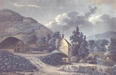 Travaux de charbon - une vue près de Neath dans le Glamorganshire, Pays de Galles du Sud - John Hassell