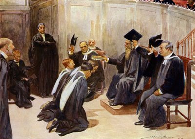 Remise des diplômes au Sheldonian Theatre, Oxford - John Henry Frederick (after) Bacon