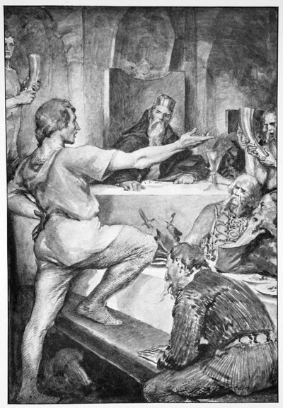 Beowulf répond avec hauteur à Hunferth, 1910 - John Henry Frederick Bacon