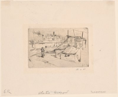 Cabanes et usines - John Henry Twachtman