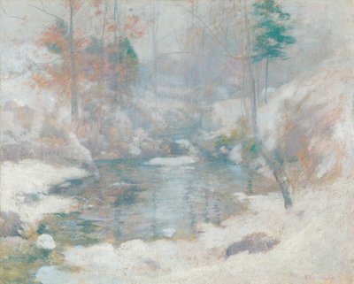 Harmonie hivernale, vers 1890-1900 (huile sur toile) - John Henry Twachtman