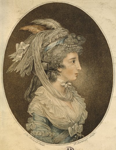 Coiffure anglaise, gravée par Francesco Bartolozzi (1727-1815) - John Hodges Benwell