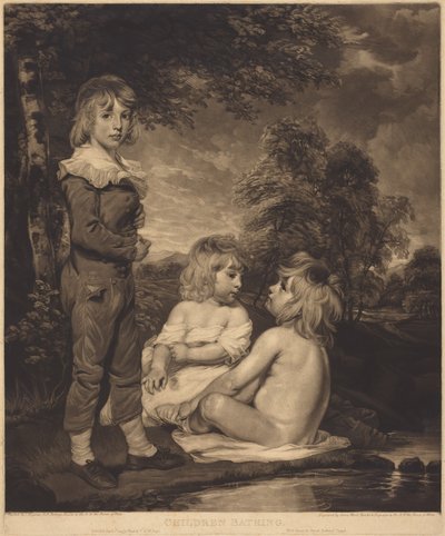 Enfants se baignant (Les enfants Hoppner) - John Hoppner