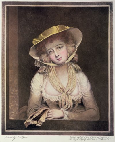 Portrait de Sophia Western, gravé par J.R. Smith, 18ème siècle - John Hoppner