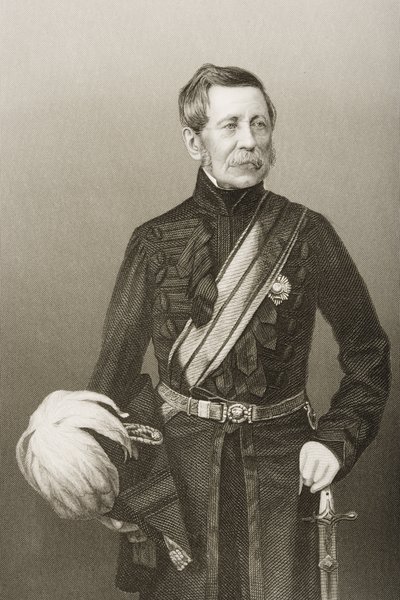 Sir John Fox Burgoyne (1782-1871) gravé par D.J. Pound d