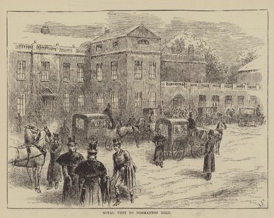 Visite royale à Normanton Hall - John Jellicoe