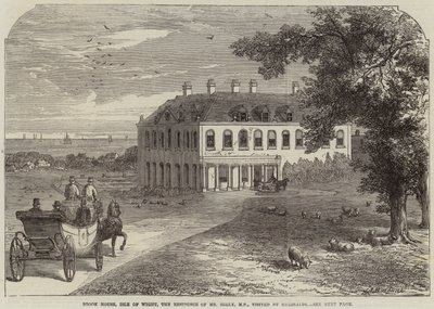 Brook House, Île de Wight, la résidence de M. Seely, MP, visitée par Garibaldi - John Jessop Hardwick