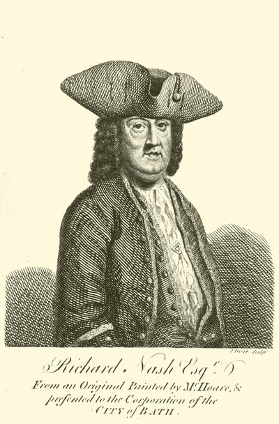 Richard Nash, connu sous le nom de Beau Nash, dandy gallois, joueur et maître de cérémonie à Bath - John June