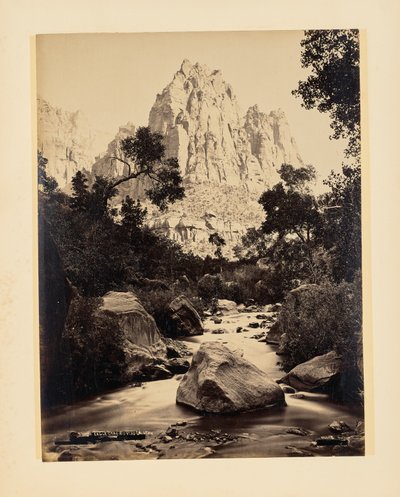 Eagle Crag, Rio Virgen, Utah - John K. Hillers