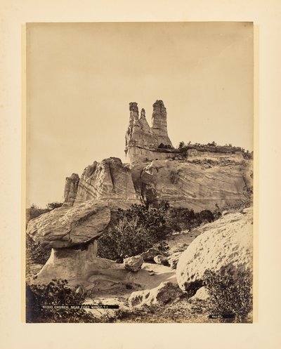 Église navajo près de Fort Wingate - John K. Hillers