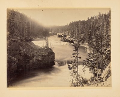Rapides du Yellowstone au-dessus des chutes - John K. Hillers