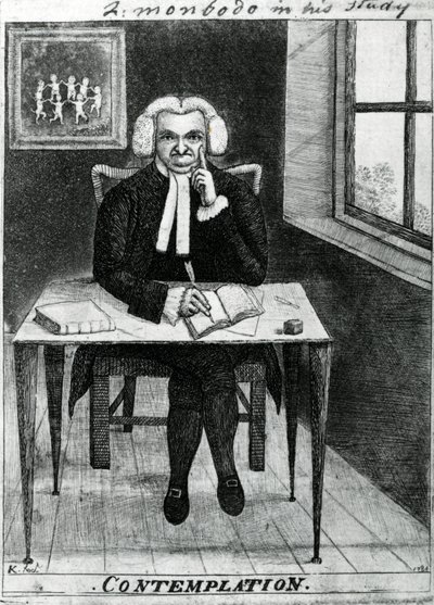 Contemplation - Lord Monboddo dans son étude, 1784 - John Kay