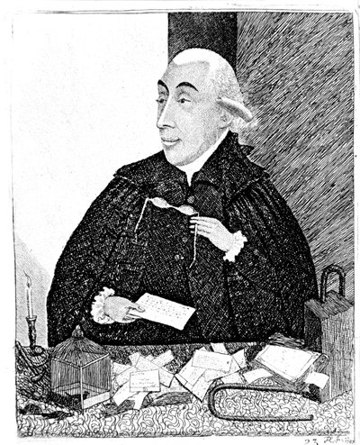 Joseph Black, chimiste écossais, 1787 - John Kay