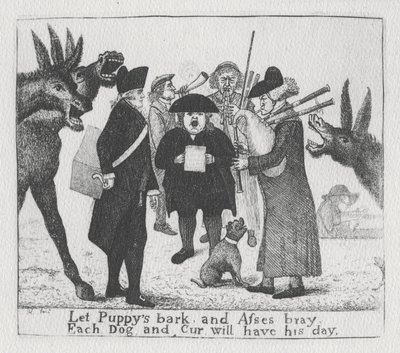 Que les chiots aboient et les ânes braient, chaque chien et cur aura son jour, 1784 - John Kay