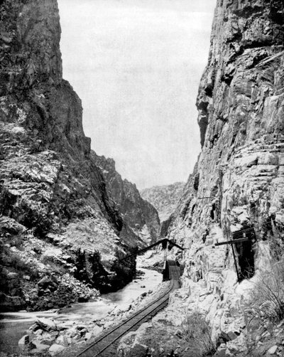 Royal Gorge, Colorado, USA, 1893 - John L. Stoddard