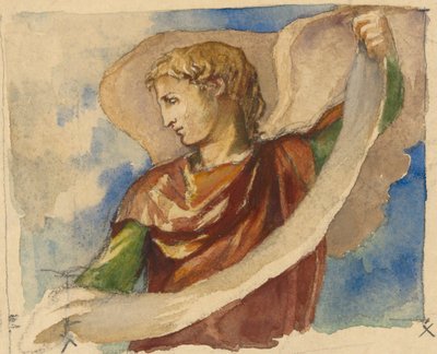 Étude pour un ange dans la décoration de la tour, Trinity Church, Boston - John La Farge