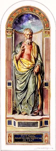 Saint Paul prêchant, c.1900-05 - John La Farge or Lafarge