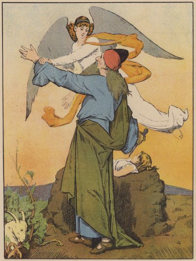 Abraham est informé de ne pas sacrifier Isaac - John Lawson